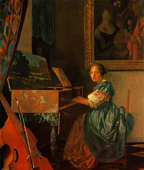 Vermeer van Delft, Jan: Dame am Spinett