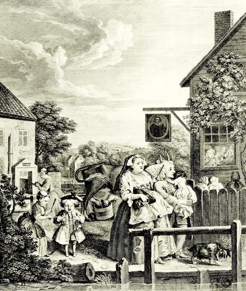 Hogarth, William: Folge »Die vier Tageszeiten«, Der Abend