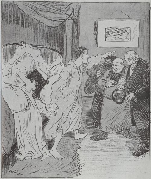 Steinlen, Theophile Alexandre: Gil Blas, Titel nicht zuzuordnen