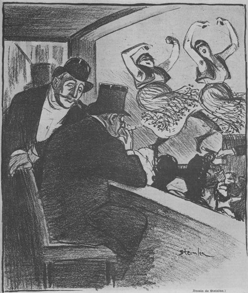 Steinlen, Theophile Alexandre: Gil Blas, Titel nicht zuzuordnen