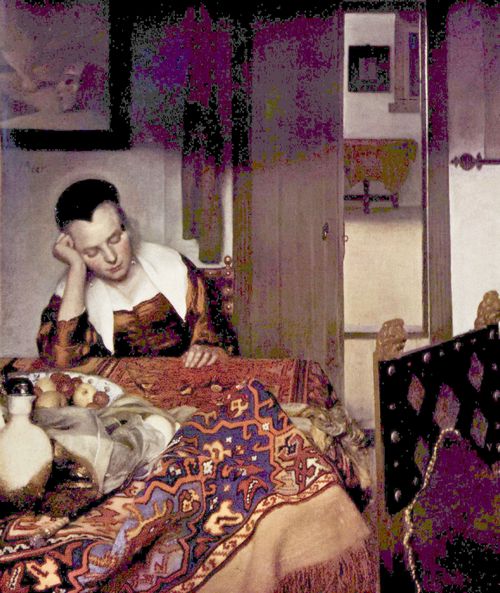 Vermeer van Delft, Jan: Schlafende junge Frau