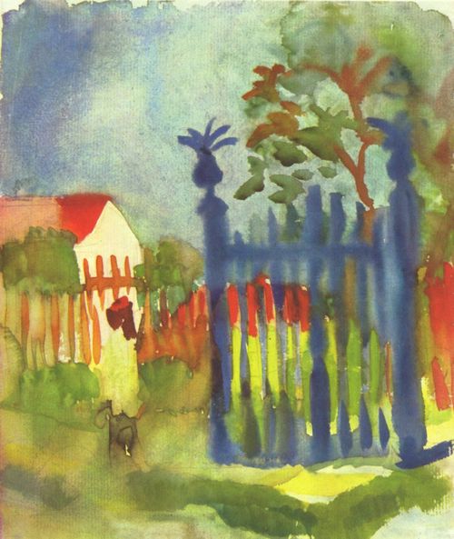 Macke, August: Gartentor