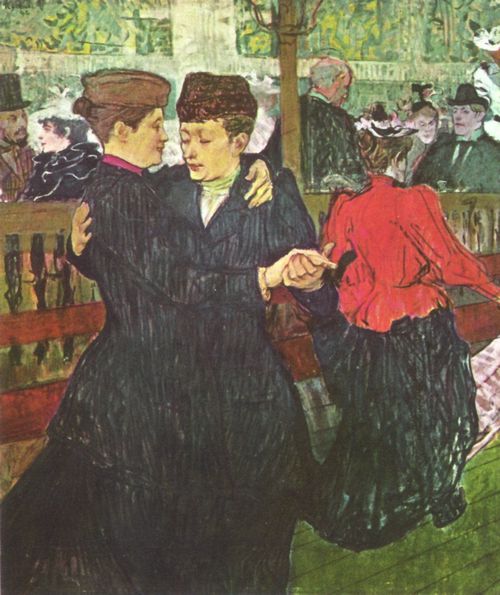 Toulouse-Lautrec, Henri de: Im Moulin Rouge, Zwei tanzende Frauen