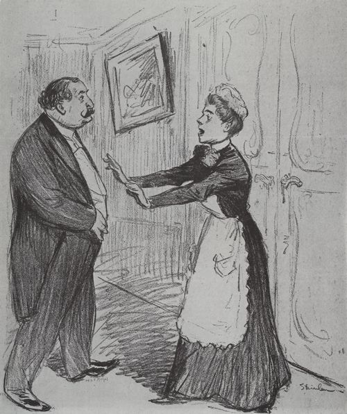 Steinlen, Theophile Alexandre: Gil Blas, Titel nicht zuzuordnen