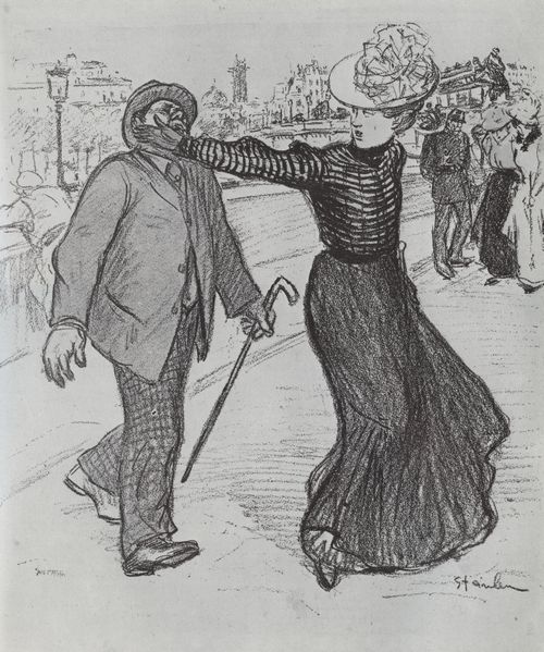 Steinlen, Theophile Alexandre: Gil Blas, Titel nicht zuzuordnen