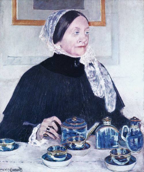 Cassatt, Mary: Dame am Teetisch