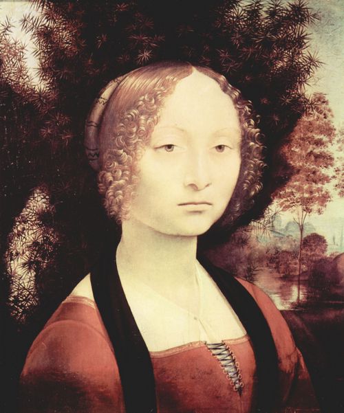 Leonardo da Vinci: Portr�t einer Edeldame (Ginevra Benci)