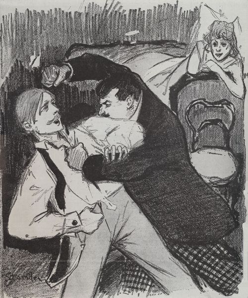 Steinlen, Theophile Alexandre: Gil Blas, Titel nicht zuzuordnen
