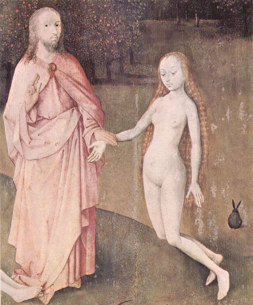 Bosch, Hieronymus: Der Garten der L�ste, linker Fl�gel: Die Sch�pfung, Detail
