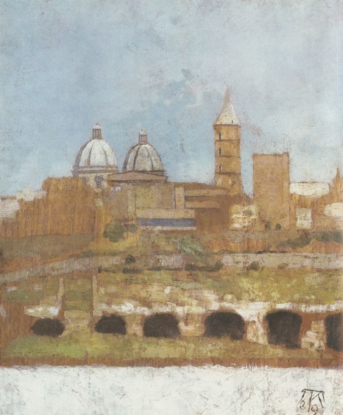 Klinger, Max: Blick vom Esquilin auf St. Maria Maggiore