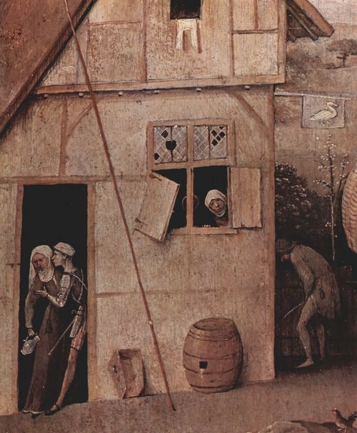 Bosch, Hieronymus: Der Landstreicher (Der verlorene Sohn), Tondo, Detail