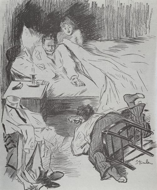 Steinlen, Theophile Alexandre: Gil Blas, Titel nicht zuzuordnen