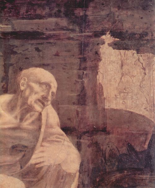 Leonardo da Vinci: Der Hl. Hieronymus, Detail