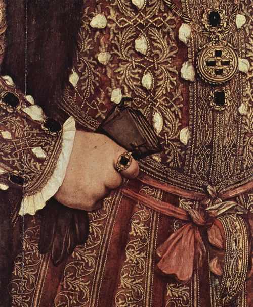 Holbein d. J., Hans: Portr�t Heinrich VIII. von England, Detail