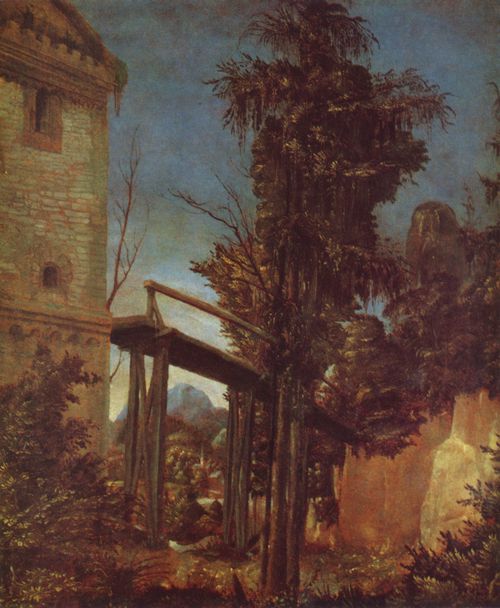 Altdorfer, Albrecht: Landschaft mit einem Steg