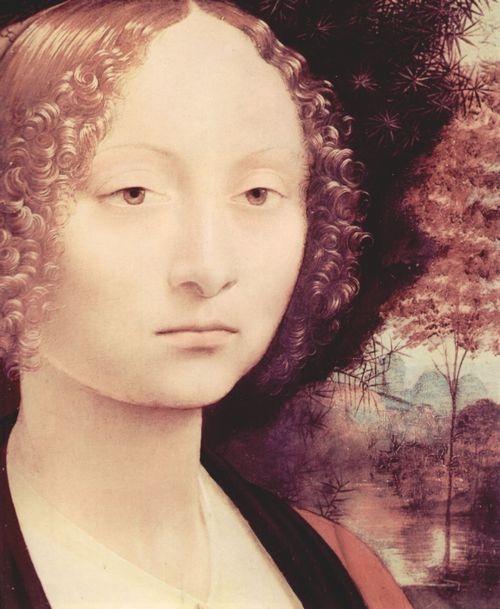 Leonardo da Vinci: Portr�t einer Edeldame (Ginevra Benci), Detail