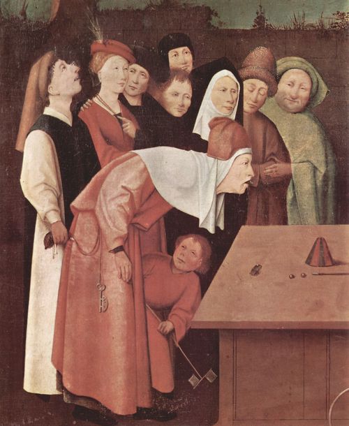Bosch, Hieronymus: Der Zauberk�nstler, Detail