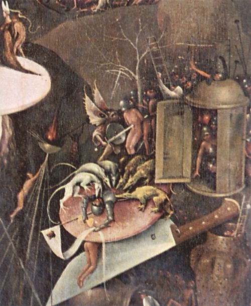 Bosch, Hieronymus: Der Garten der L�ste, rechter Fl�gel: Die H�lle, Detail