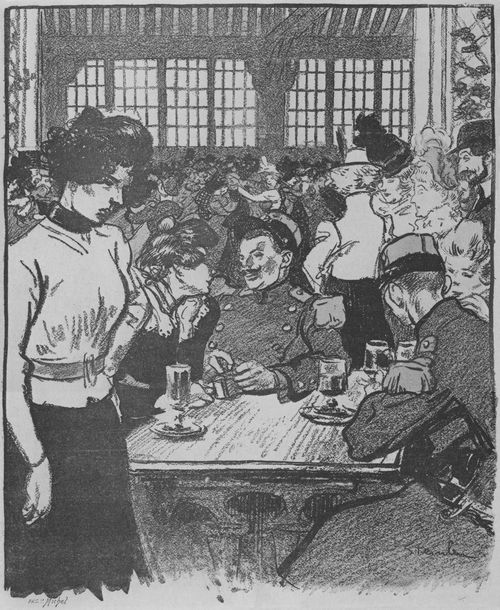 Steinlen, Theophile Alexandre: Gil Blas, Titel nicht zuzuordnen