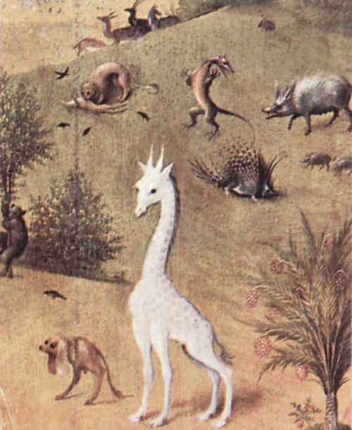 Bosch, Hieronymus: Der Garten der L�ste, linker Fl�gel: Die Sch�pfung, Detail