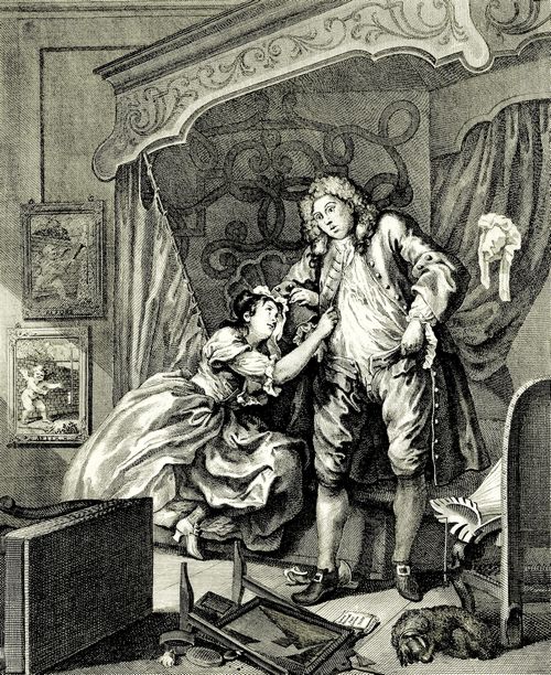 Hogarth, William: Folge »Vorher und Nachher«, Nachher