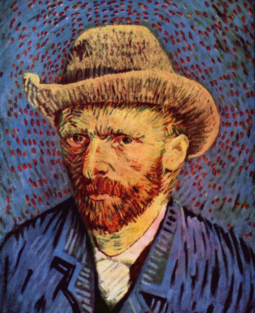 Gogh, Vincent Willem van: Selbstbildnis mit grauem Filzhut
