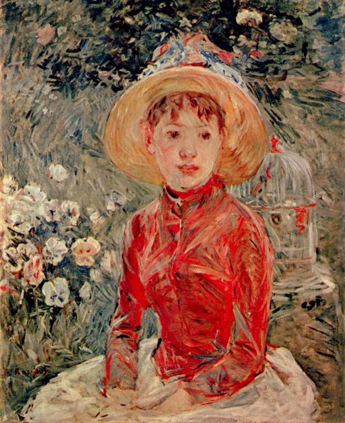 Morisot, Berthe: Junges M�dchen mit K�fig