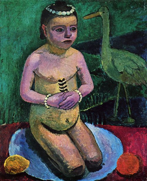 Modersohn-Becker, Paula: Kinderakt mit Storch