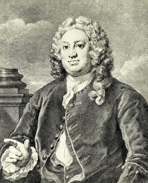Hogarth, William: Portr�t des Martin Folkes