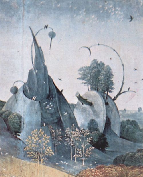 Bosch, Hieronymus: Der Garten der L�ste, linker Fl�gel: Die Sch�pfung, Detail