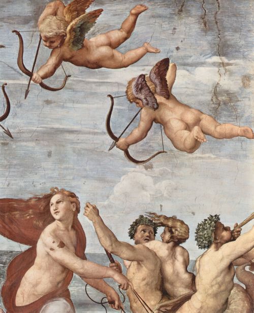 Raffael: Fresken in der Villa Farnesia, Wandfresko, Szene: Triumph der Galatea, Detail