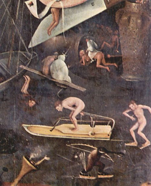 Bosch, Hieronymus: Der Garten der L�ste, rechter Fl�gel: Die H�lle, Detail