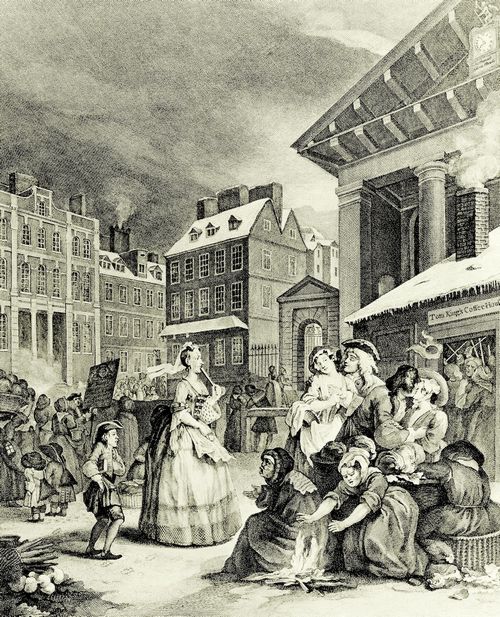 Hogarth, William: Folge »Die vier Tageszeiten«, Der Morgen
