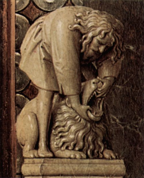 Eyck, Jan van: Madonna des Kanonikus Georg van der Paele, Detail