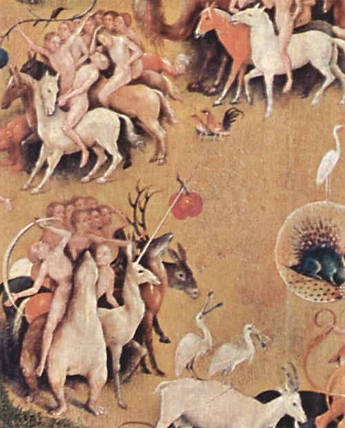 Bosch, Hieronymus: Der Garten der L�ste, Mitteltafel: Der Garten der L�ste, Detail
