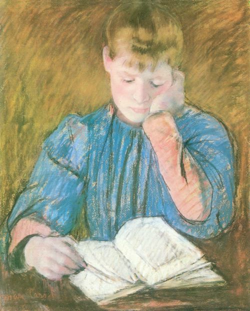 Cassatt, Mary: Nachdenkliche Leserin