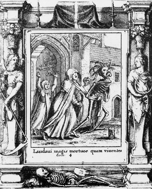 Holbein d. J., Hans: Tod und �btissin aus »Der Totentanz«
