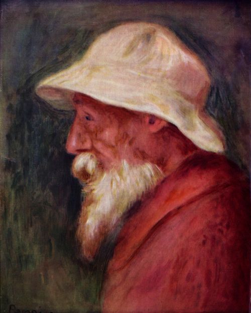 Renoir, Pierre-Auguste: Selbstportr�t mit wei�em Hut