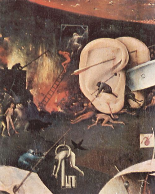 Bosch, Hieronymus: Der Garten der L�ste, rechter Fl�gel: Die H�lle, Detail