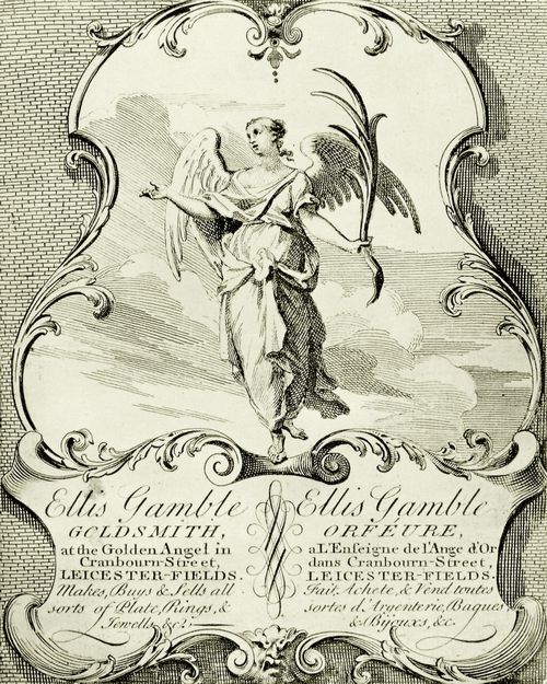 Hogarth, William: Gesch�ftskarte f�r Ellis Gamble
