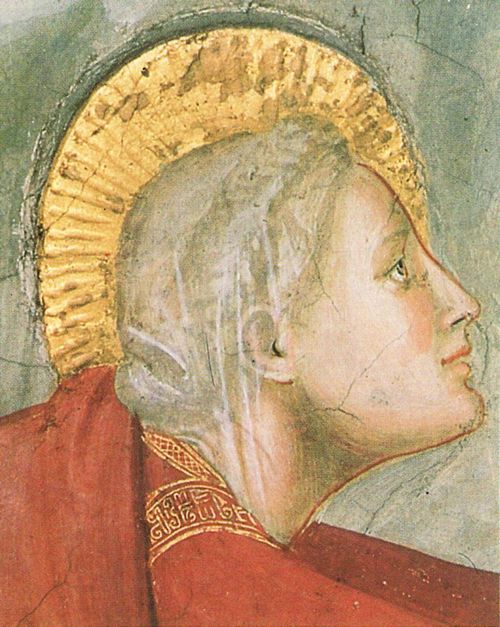 Giotto di Bondone: Fresken in der Kirche San Francesco in Assisi, Szene: Noli me tangere, Detail