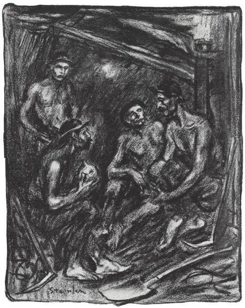 Steinlen, Theophile Alexandre: Nordb�hmische Bergarbeiter