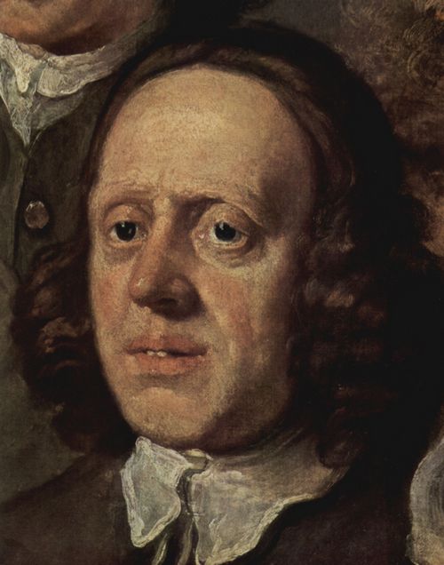 Hogarth, William: Die Dienstboten des Malers, Detail