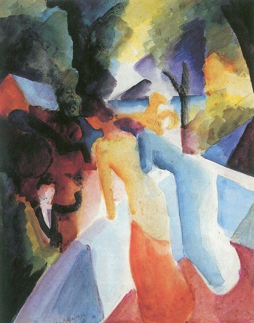 Macke, August: Gru� vom Balkon