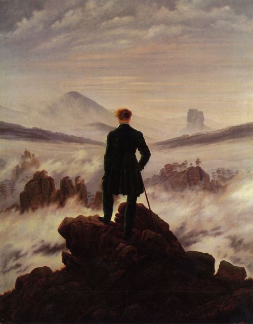 Friedrich, Caspar David: Der Wanderer �ber dem Nebelmeer