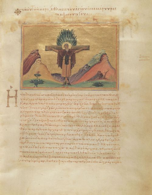 Unbekannter Buchmaler des Vatikans: Fragment aus dem »Menologion Basileios' II.«