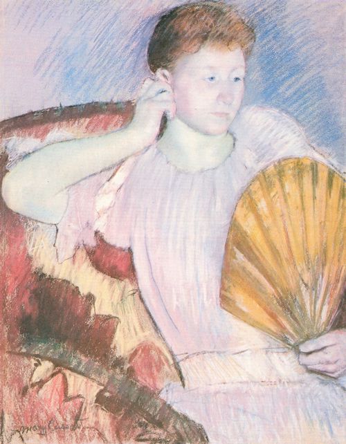 Cassatt, Mary: Frau mit F�cher