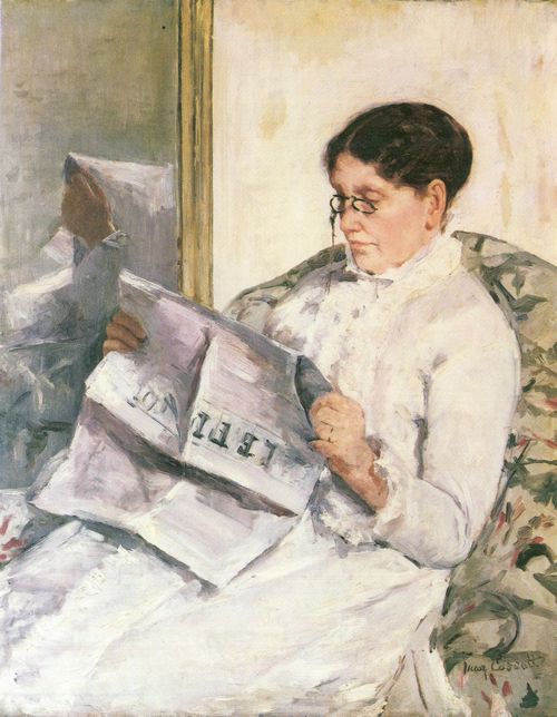 Cassatt, Mary: Beim Lesen des Figaro