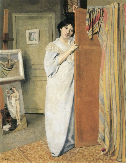 Vallotton, F�lix: Die Frau des K�nstlers in dessen Atelier