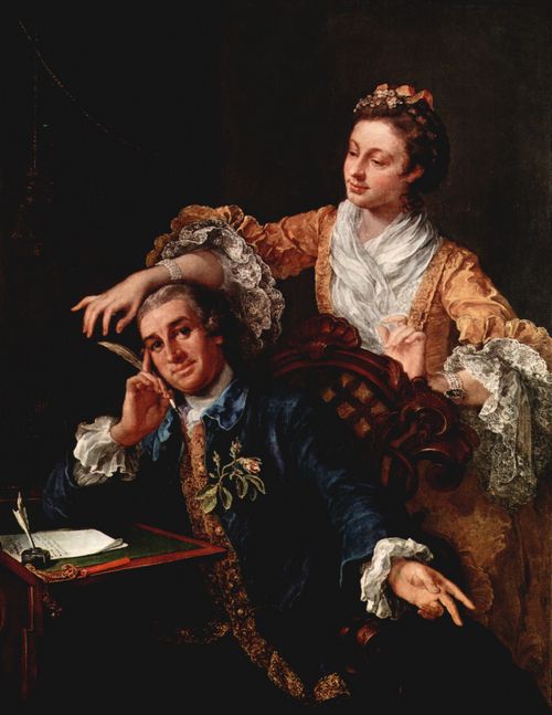Hogarth, William: Portr�t des Schauspielers David Garrik und seiner Frau